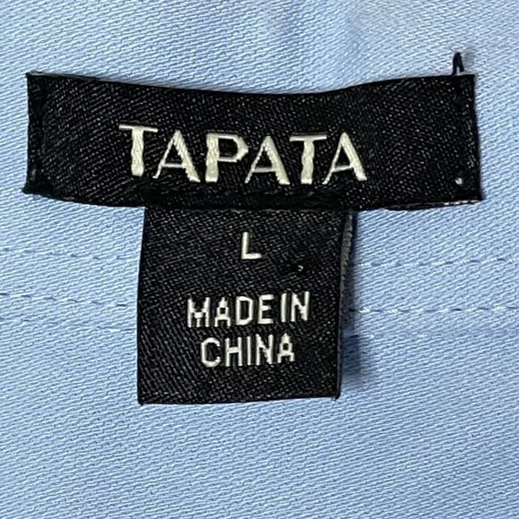 Tapata Light Blue Button Down Bodysuit Size L - Picture 3 of 4